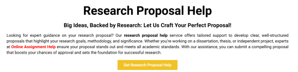 Research Proposal Help